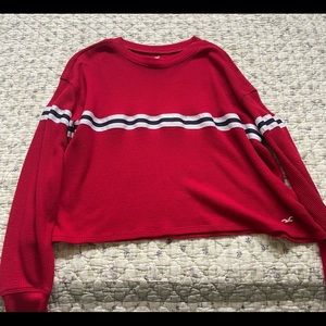 Hollister red long sleeve